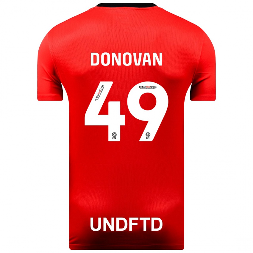 Kinder Romelle Donovan #49 Rot Auswärtstrikot Trikot 2023/24 T-Shirt Österreich