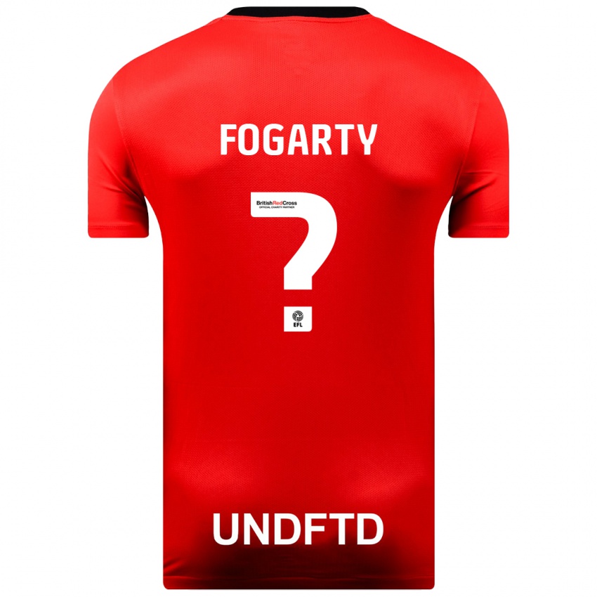 Kinder Tom Fogarty #0 Rot Auswärtstrikot Trikot 2023/24 T-Shirt Österreich