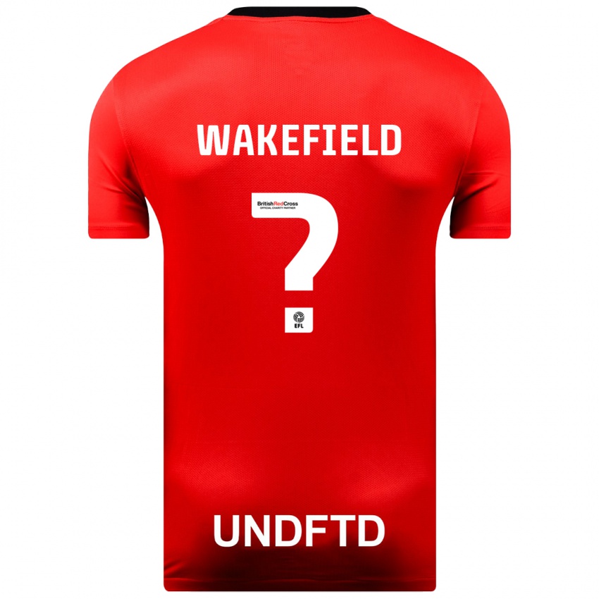 Kinder Kieran Wakefield #0 Rot Auswärtstrikot Trikot 2023/24 T-Shirt Österreich