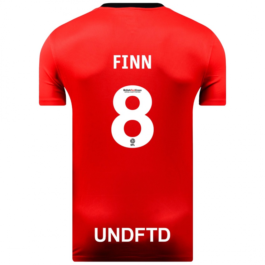 Kinder Jamie Finn #8 Rot Auswärtstrikot Trikot 2023/24 T-Shirt Österreich