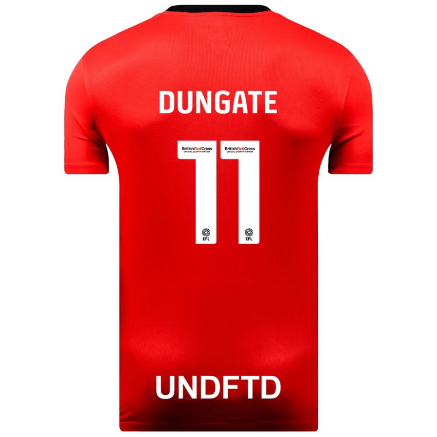 Kinder Katie Dungate #11 Rot Auswärtstrikot Trikot 2023/24 T-Shirt Österreich