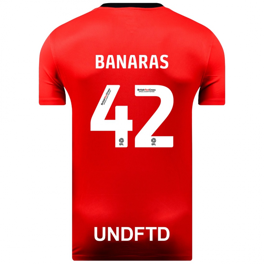 Kinder Layla Banaras #42 Rot Auswärtstrikot Trikot 2023/24 T-Shirt Österreich