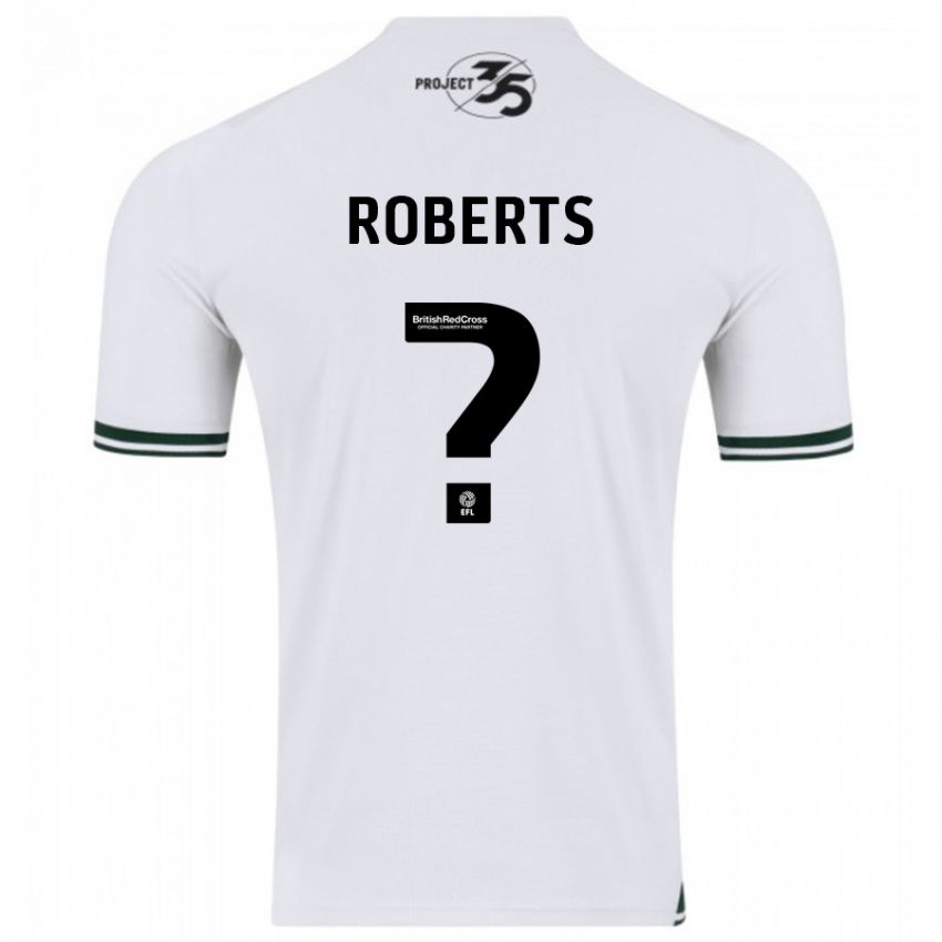 Kinder Caleb Roberts #0 Weiß Auswärtstrikot Trikot 2023/24 T-Shirt Österreich