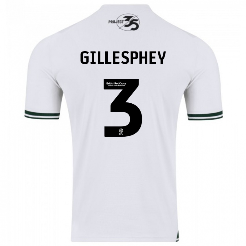 Kinder Macaulay Gillesphey #3 Weiß Auswärtstrikot Trikot 2023/24 T-Shirt Österreich