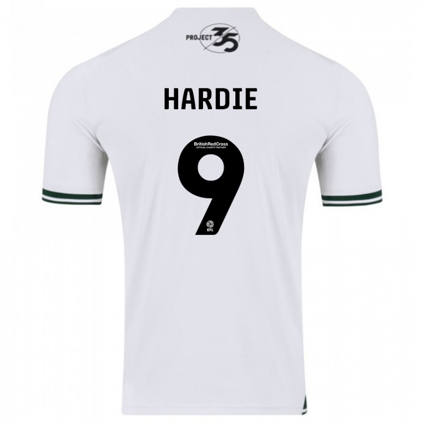 Kinder Ryan Hardie #9 Weiß Auswärtstrikot Trikot 2023/24 T-Shirt Österreich