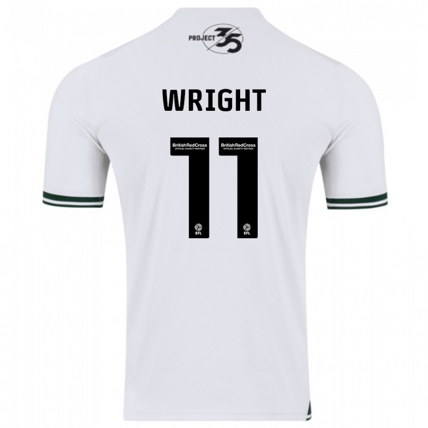 Kinder Callum Wright #11 Weiß Auswärtstrikot Trikot 2023/24 T-Shirt Österreich