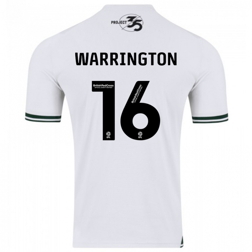 Kinder Lewis Warrington #16 Weiß Auswärtstrikot Trikot 2023/24 T-Shirt Österreich