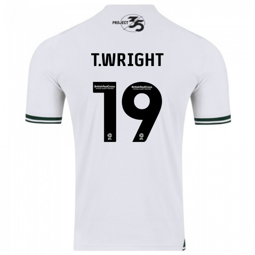 Kinder Tyreik Wright #19 Weiß Auswärtstrikot Trikot 2023/24 T-Shirt Österreich