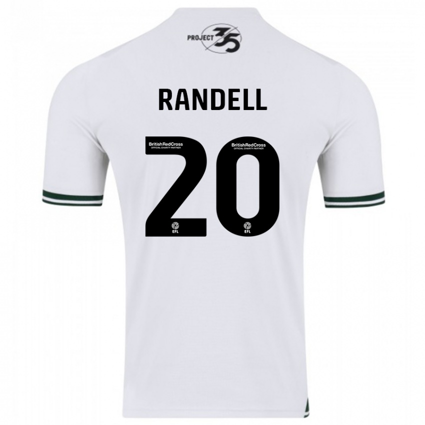 Kinder Adam Randell #20 Weiß Auswärtstrikot Trikot 2023/24 T-Shirt Österreich