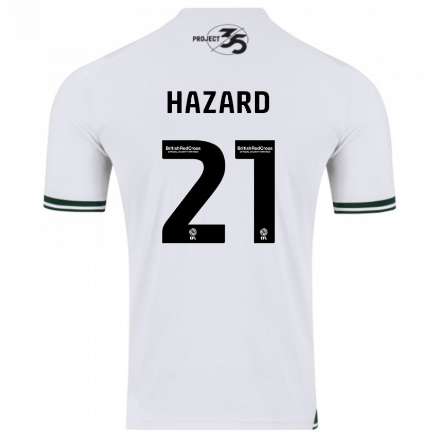 Kinder Conor Hazard #21 Weiß Auswärtstrikot Trikot 2023/24 T-Shirt Österreich