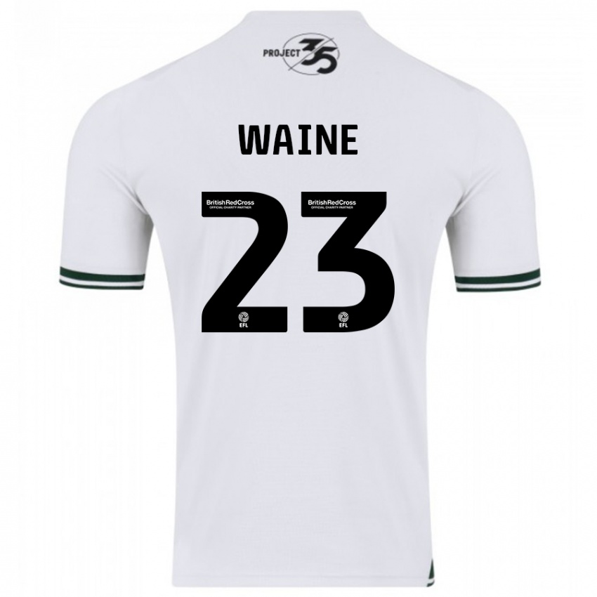 Kinder Ben Waine #23 Weiß Auswärtstrikot Trikot 2023/24 T-Shirt Österreich