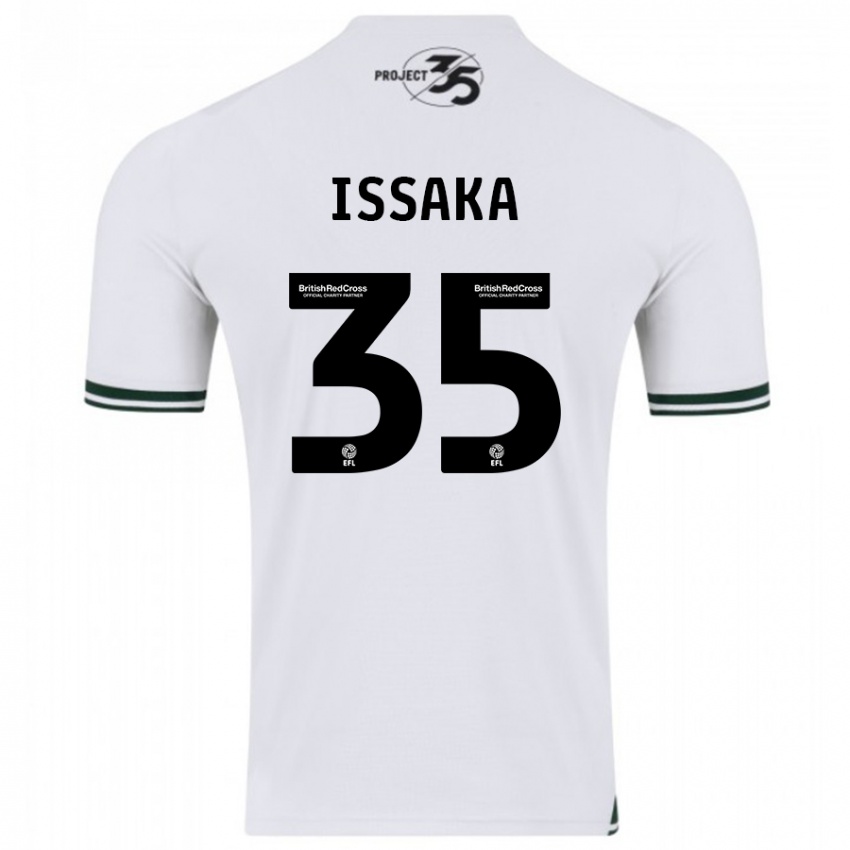 Kinder Freddie Issaka #35 Weiß Auswärtstrikot Trikot 2023/24 T-Shirt Österreich