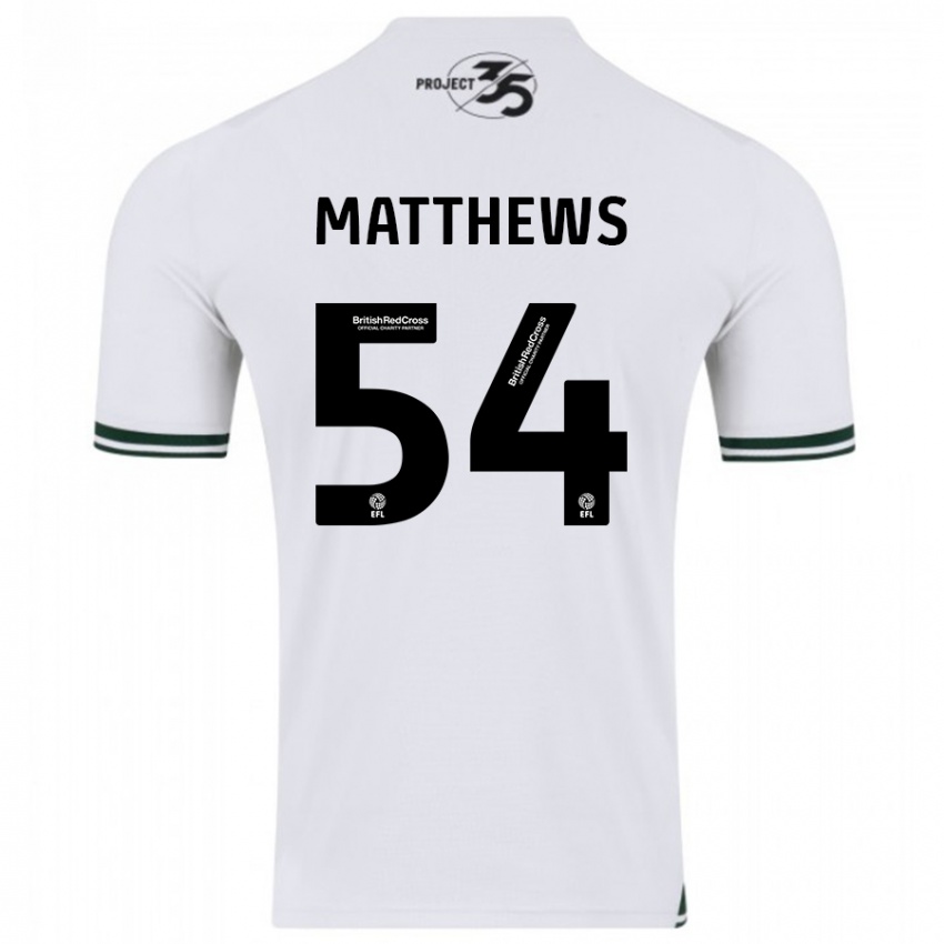 Kinder Jack Matthews #54 Weiß Auswärtstrikot Trikot 2023/24 T-Shirt Österreich