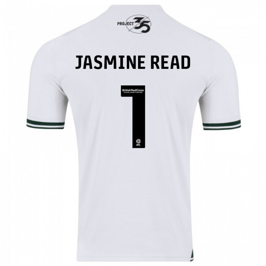 Kinder Jasmine Read #1 Weiß Auswärtstrikot Trikot 2023/24 T-Shirt Österreich