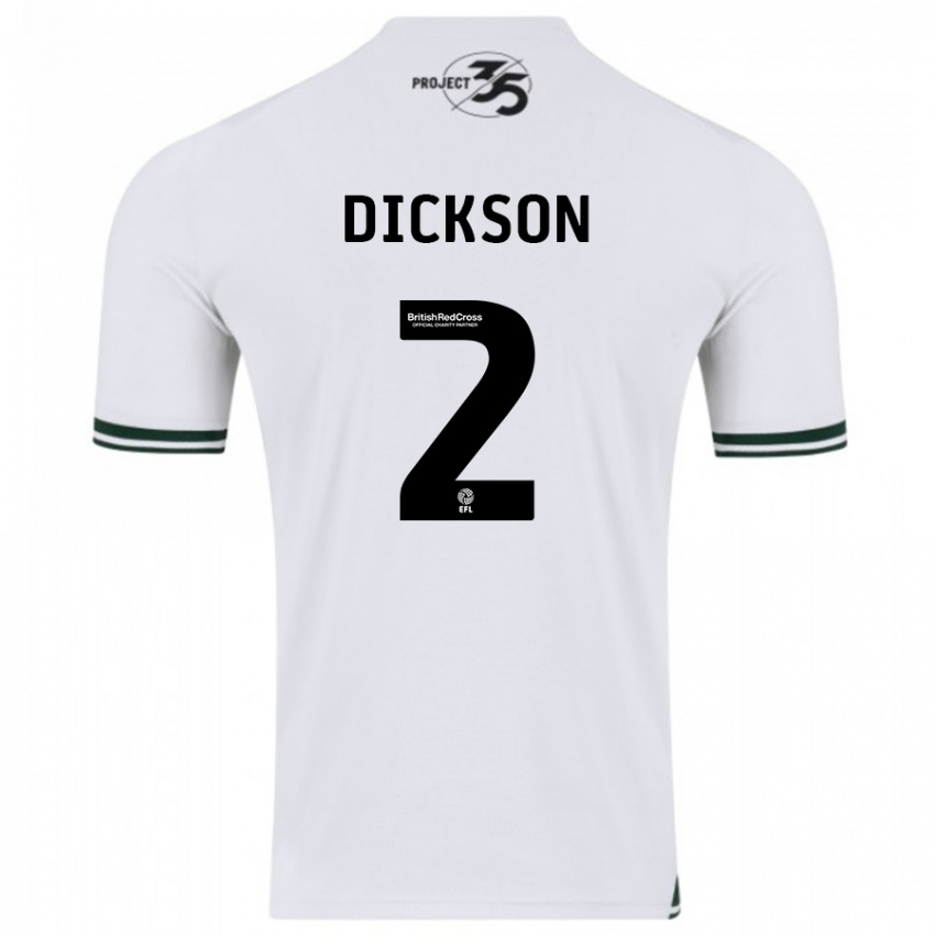 Kinder Katie Dickson #2 Weiß Auswärtstrikot Trikot 2023/24 T-Shirt Österreich