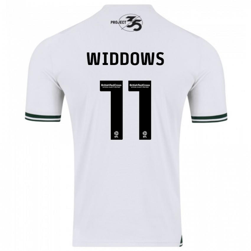 Kinder Jade Widdows #11 Weiß Auswärtstrikot Trikot 2023/24 T-Shirt Österreich