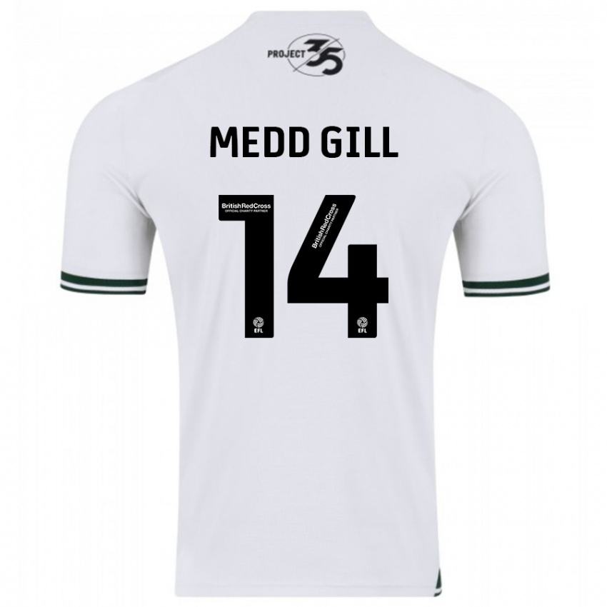 Kinder Tamsin Medd-Gill #14 Weiß Auswärtstrikot Trikot 2023/24 T-Shirt Österreich