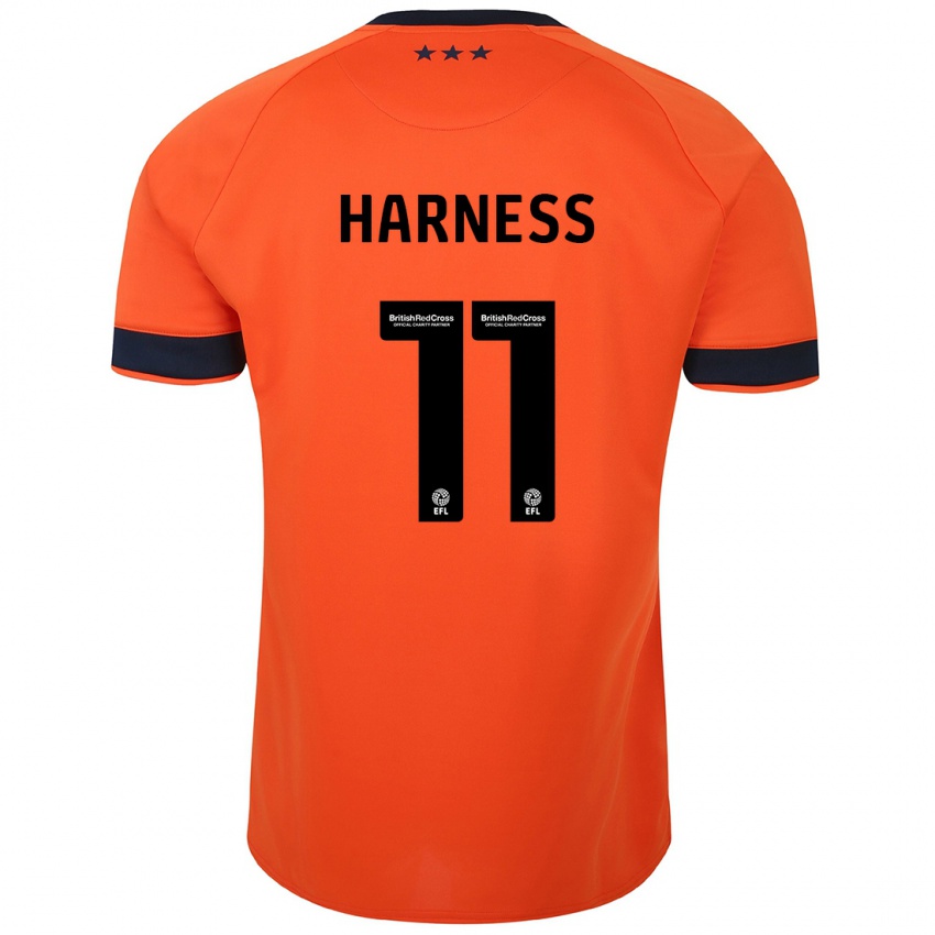 Kinder Marcus Harness #11 Orangefarben Auswärtstrikot Trikot 2023/24 T-Shirt Österreich