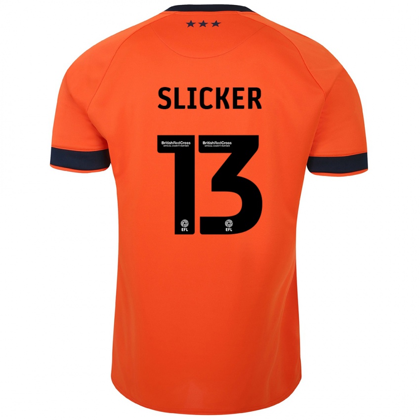 Kinder Cieran Slicker #13 Orangefarben Auswärtstrikot Trikot 2023/24 T-Shirt Österreich