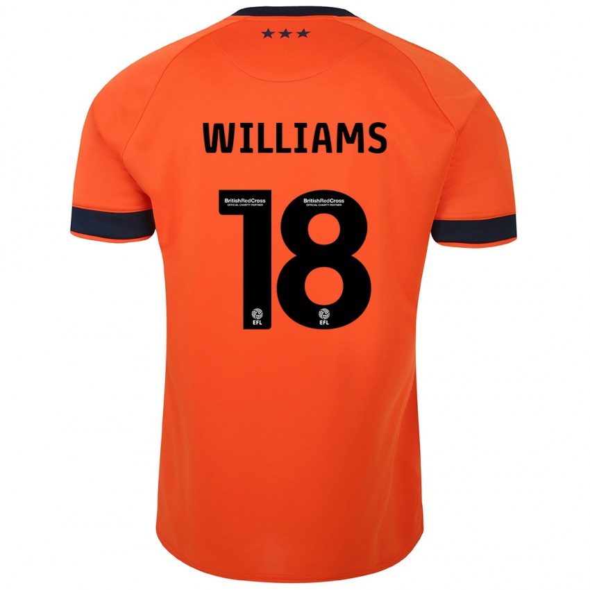 Kinder Brandon Williams #18 Orangefarben Auswärtstrikot Trikot 2023/24 T-Shirt Österreich