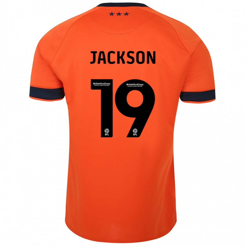 Kinder Kayden Jackson #19 Orangefarben Auswärtstrikot Trikot 2023/24 T-Shirt Österreich