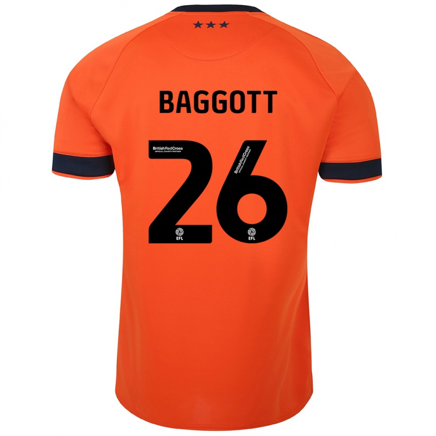 Kinder Elkan Baggott #26 Orangefarben Auswärtstrikot Trikot 2023/24 T-Shirt Österreich