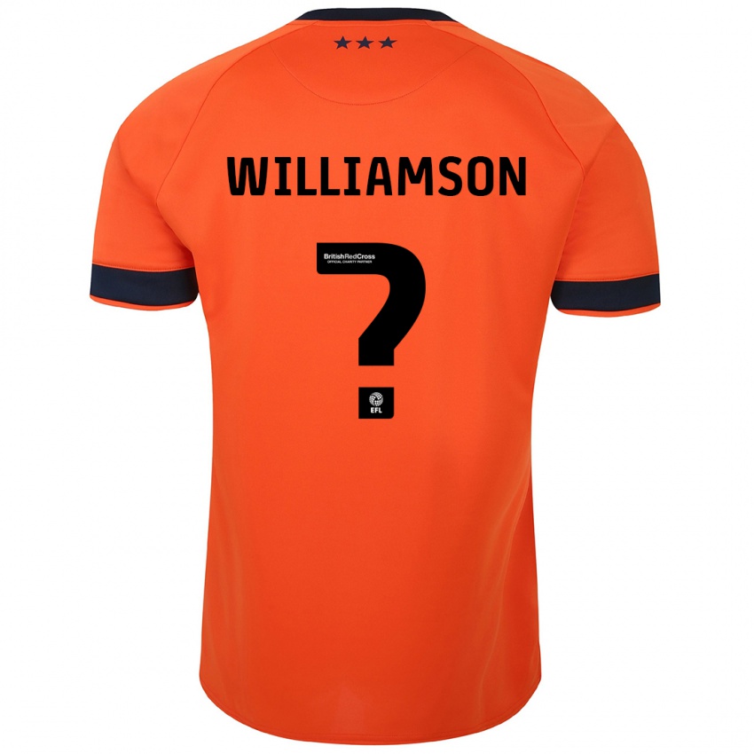 Kinder Woody Williamson #0 Orangefarben Auswärtstrikot Trikot 2023/24 T-Shirt Österreich