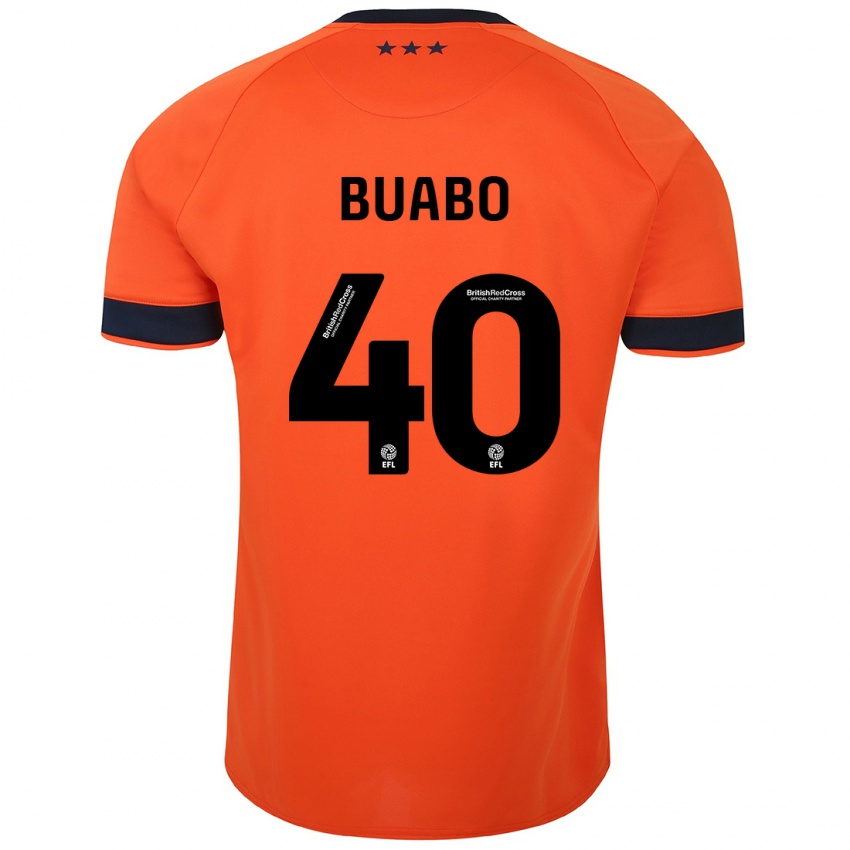 Kinder Gerard Buabo #40 Orangefarben Auswärtstrikot Trikot 2023/24 T-Shirt Österreich