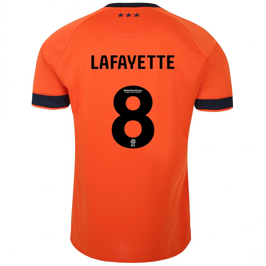 Kinder Abbie Lafayette #8 Orangefarben Auswärtstrikot Trikot 2023/24 T-Shirt Österreich