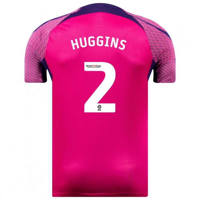 Kinder Niall Huggins #2 Lila Auswärtstrikot Trikot 2023/24 T-Shirt Österreich