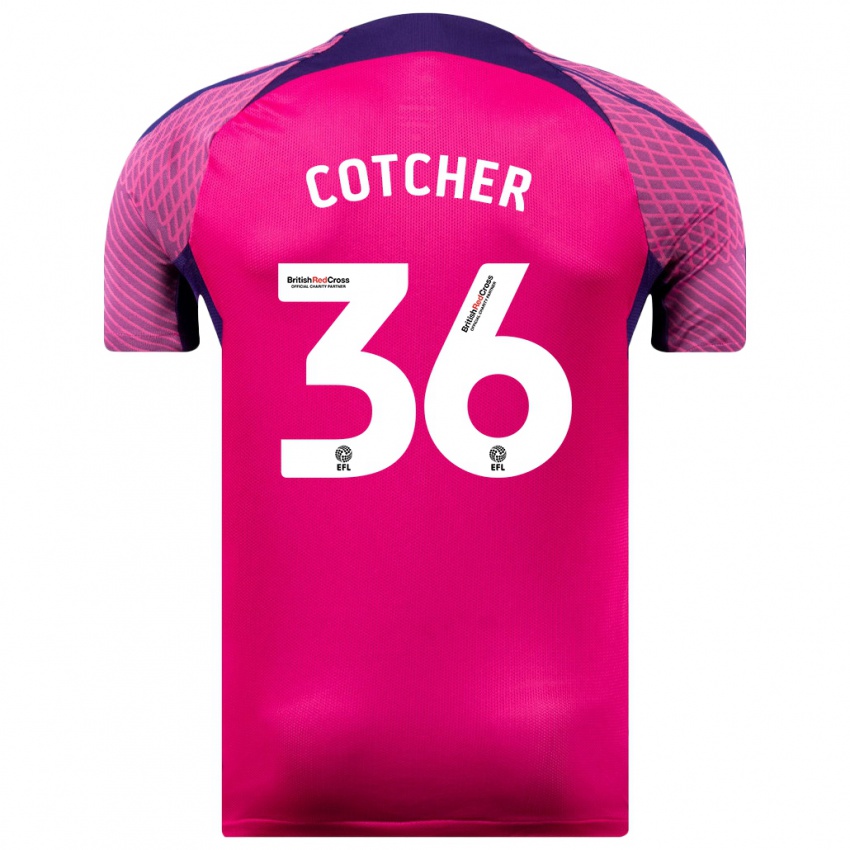 Kinder Mason Cotcher #36 Lila Auswärtstrikot Trikot 2023/24 T-Shirt Österreich