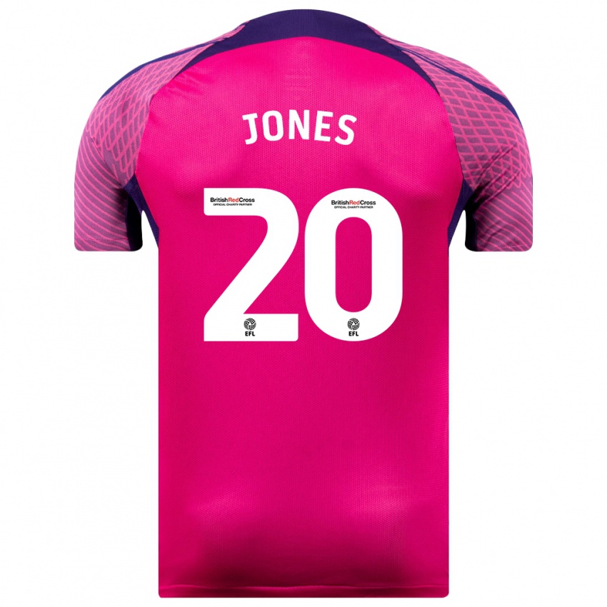 Kinder Ellen Jones #20 Lila Auswärtstrikot Trikot 2023/24 T-Shirt Österreich