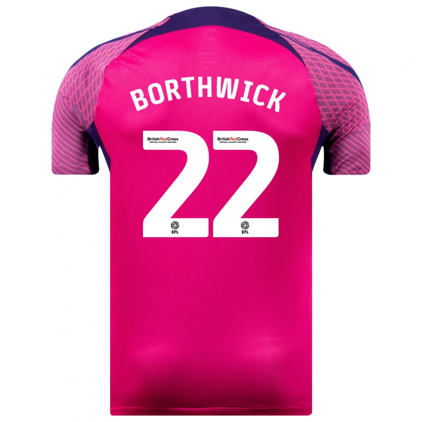 Kinder Megan Borthwick #22 Lila Auswärtstrikot Trikot 2023/24 T-Shirt Österreich