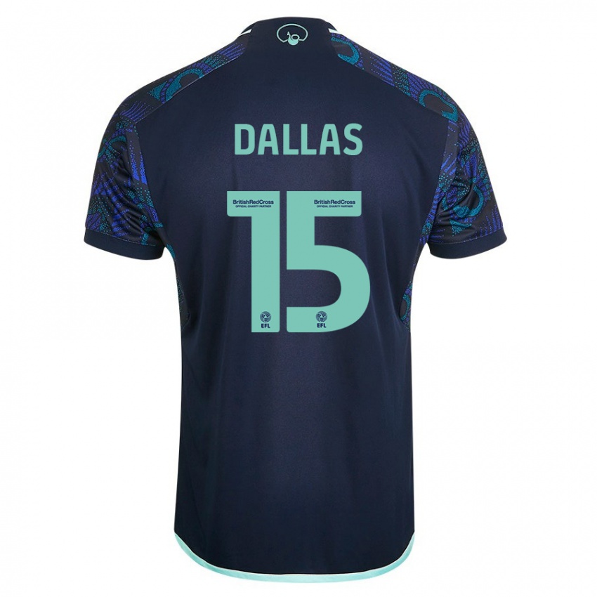 Kinder Stuart Dallas #15 Blau Auswärtstrikot Trikot 2023/24 T-Shirt Österreich