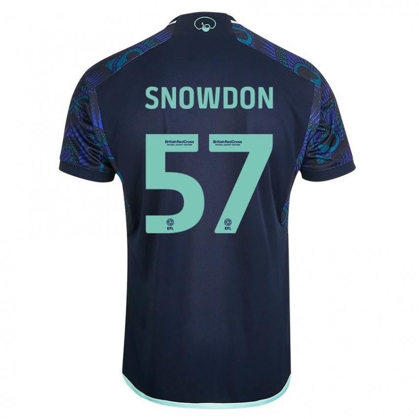 Kinder Joe Snowdon #57 Blau Auswärtstrikot Trikot 2023/24 T-Shirt Österreich