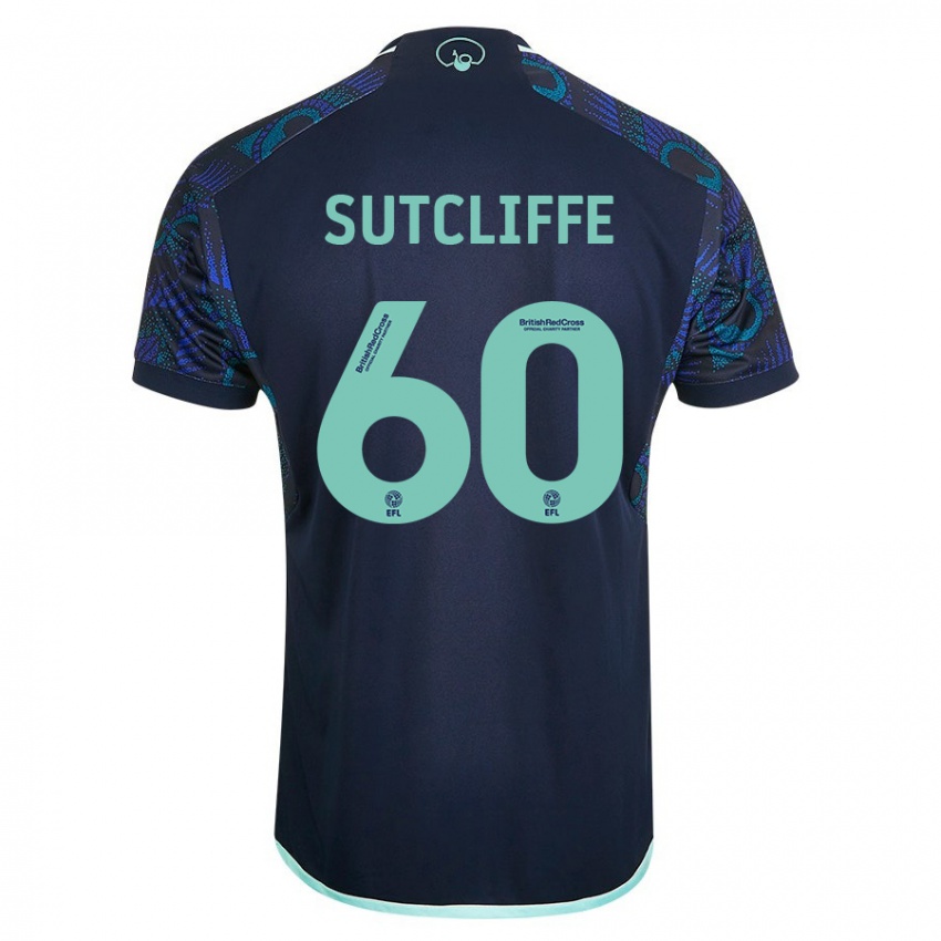 Kinder Harvey Sutcliffe #60 Blau Auswärtstrikot Trikot 2023/24 T-Shirt Österreich