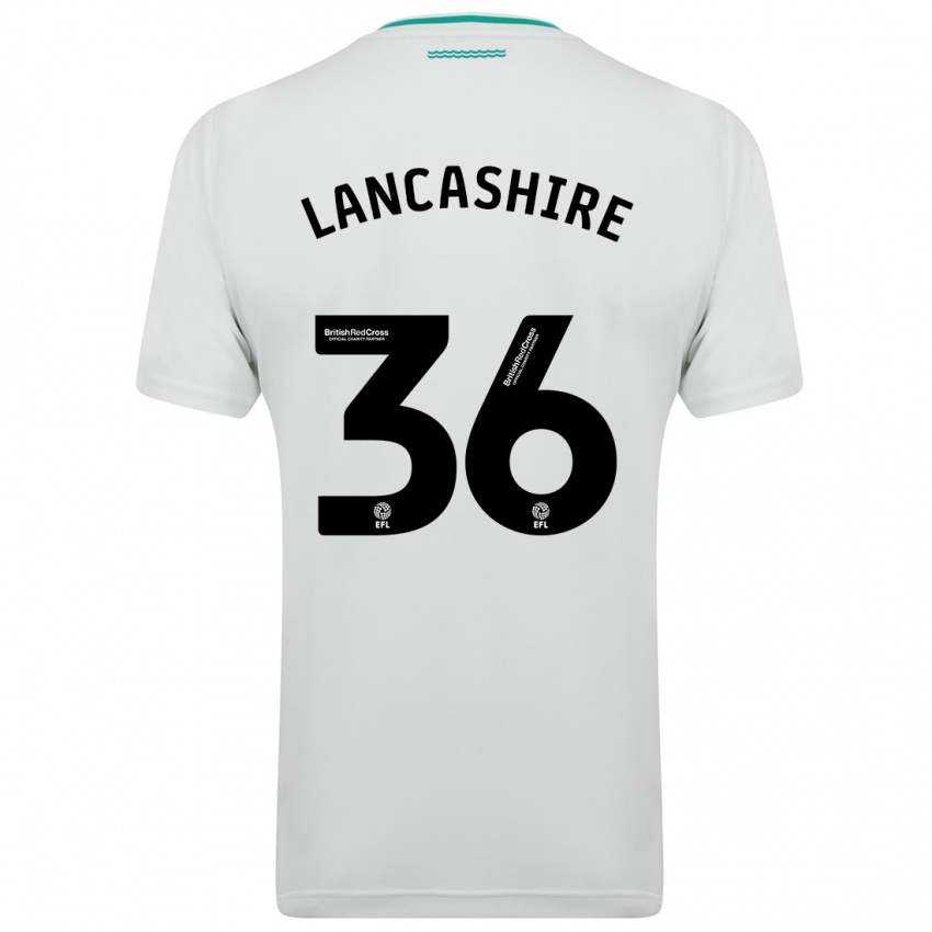 Kinder Olly Lancashire #36 Weiß Auswärtstrikot Trikot 2023/24 T-Shirt Österreich
