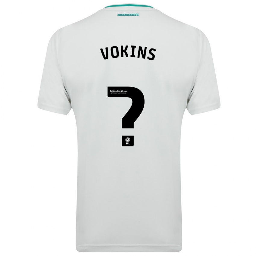 Kinder Jake Vokins #0 Weiß Auswärtstrikot Trikot 2023/24 T-Shirt Österreich