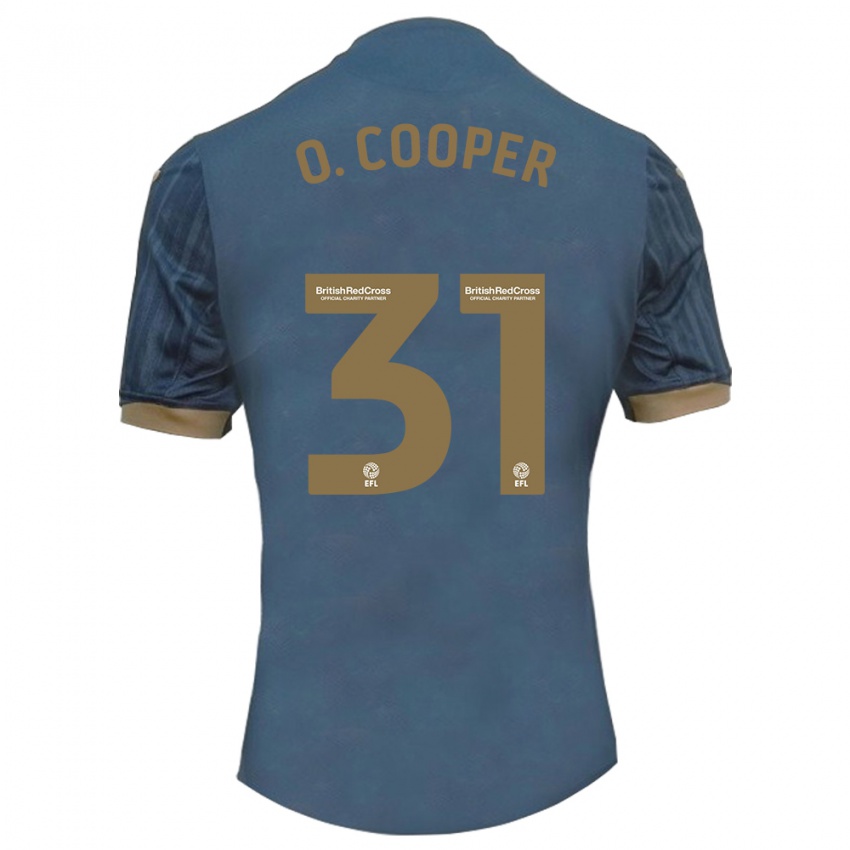 Kinder Oliver Cooper #31 Dunkles Blaugrün Auswärtstrikot Trikot 2023/24 T-Shirt Österreich