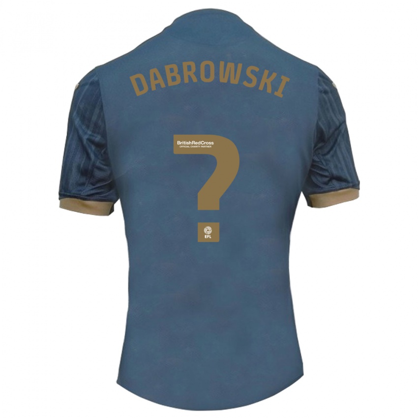 Kinder Sebastian Dabrowski #0 Dunkles Blaugrün Auswärtstrikot Trikot 2023/24 T-Shirt Österreich