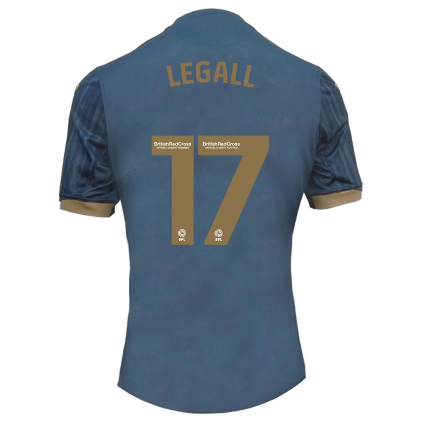 Kinder Monet Legall #17 Dunkles Blaugrün Auswärtstrikot Trikot 2023/24 T-Shirt Österreich