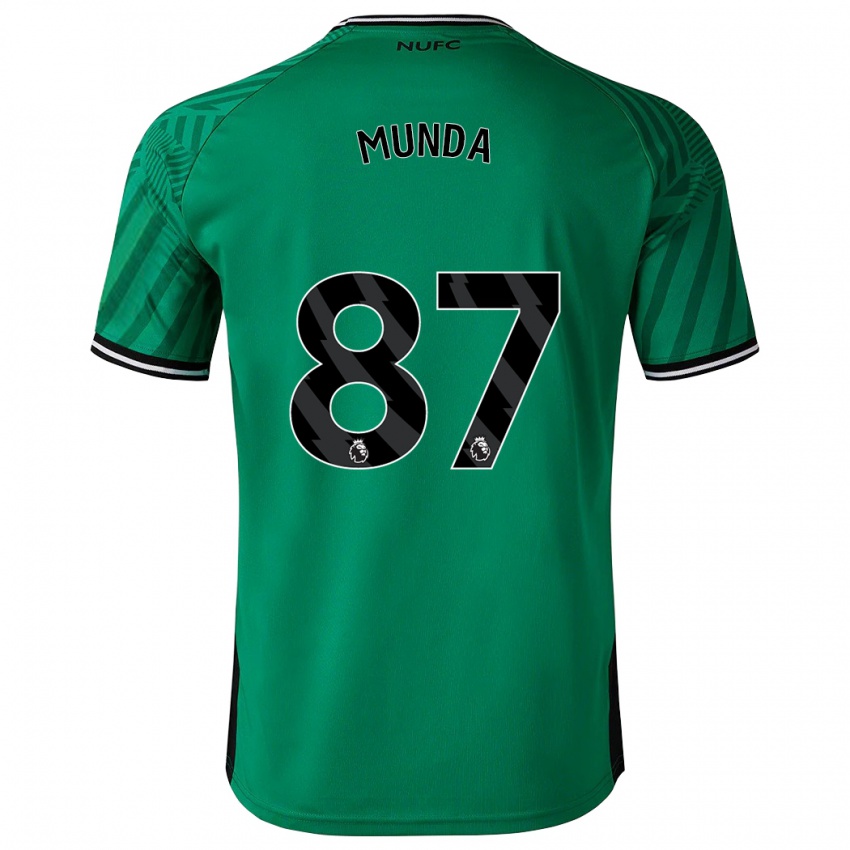 Kinder Anthony Munda #87 Grün Auswärtstrikot Trikot 2023/24 T-Shirt Österreich