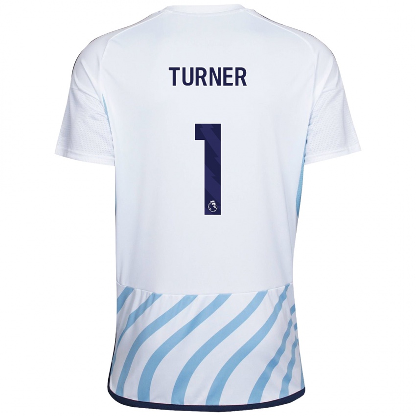 Kinder Matt Turner #1 Weiß Blau Auswärtstrikot Trikot 2023/24 T-Shirt Österreich