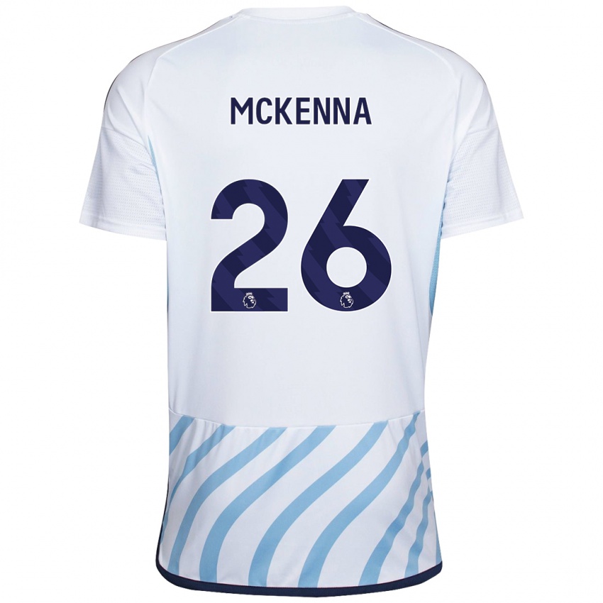 Kinder Scott Mckenna #26 Weiß Blau Auswärtstrikot Trikot 2023/24 T-Shirt Österreich