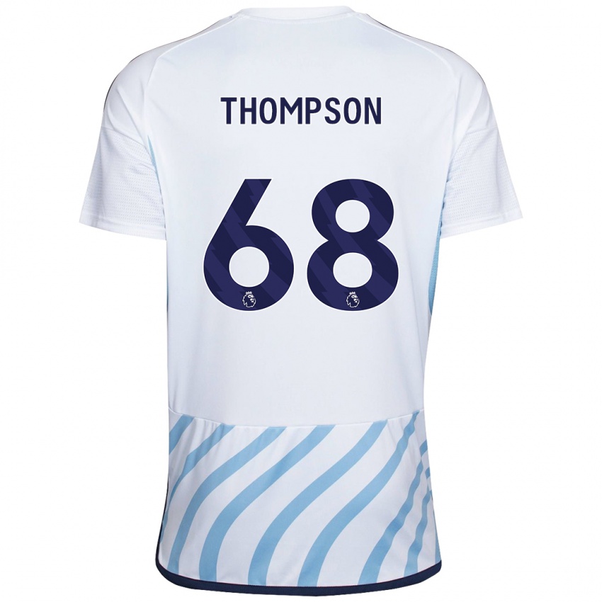 Kinder Jack Thompson #68 Weiß Blau Auswärtstrikot Trikot 2023/24 T-Shirt Österreich