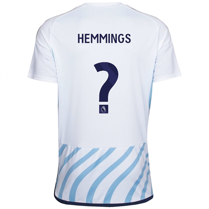 Kinder George Hemmings #0 Weiß Blau Auswärtstrikot Trikot 2023/24 T-Shirt Österreich