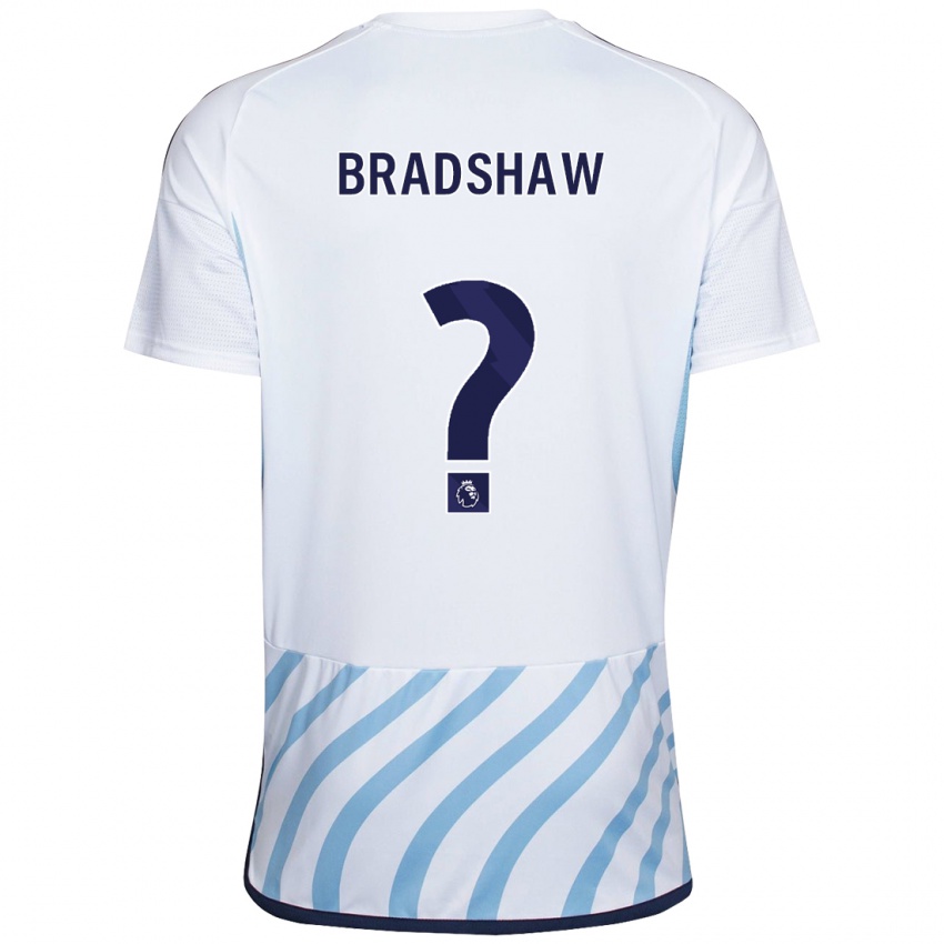 Kinder Alfie Bradshaw #0 Weiß Blau Auswärtstrikot Trikot 2023/24 T-Shirt Österreich