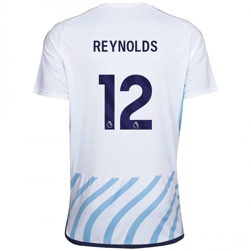 Kinder Niamh Reynolds #12 Weiß Blau Auswärtstrikot Trikot 2023/24 T-Shirt Österreich