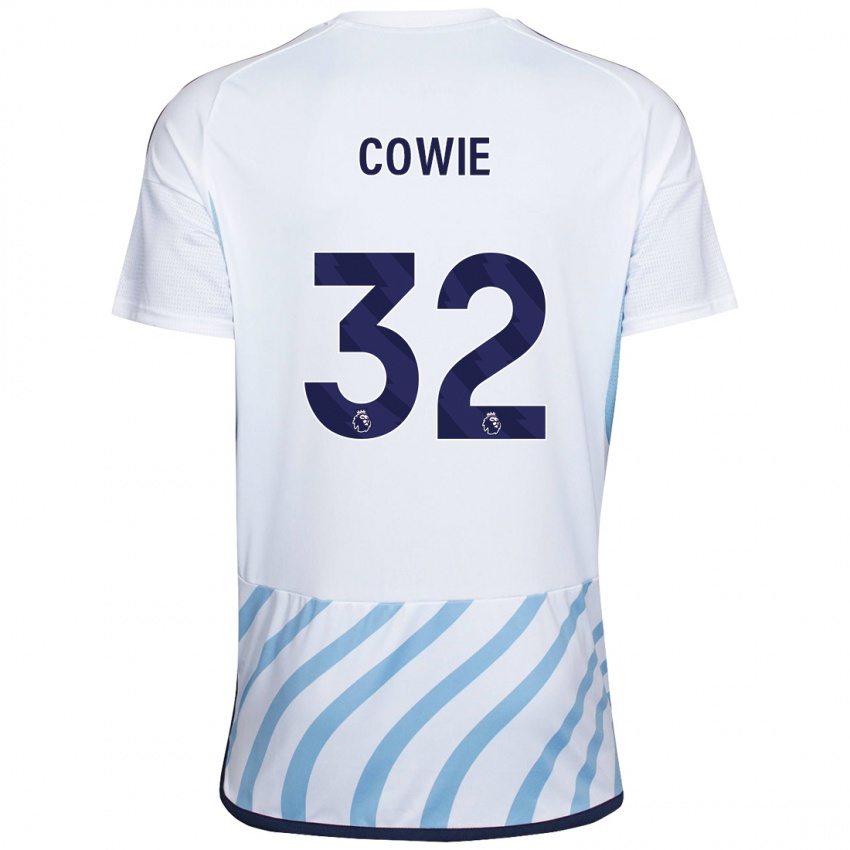 Kinder Abi Cowie #32 Weiß Blau Auswärtstrikot Trikot 2023/24 T-Shirt Österreich