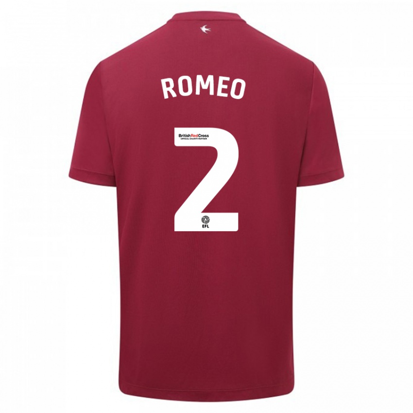 Kinder Mahlon Romeo #2 Rot Auswärtstrikot Trikot 2023/24 T-Shirt Österreich